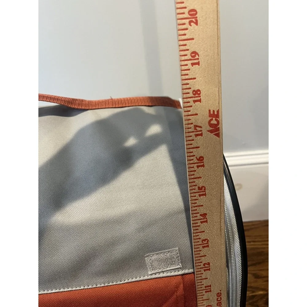 ASPCA COLLECTION Small Dogs 15lbs COLLAPSIBLE TRAVEL CARRIER Orange/Gray S